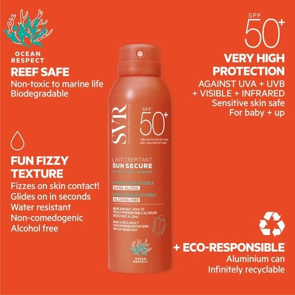SVR Sun Secure Crackling Milk SPF50+ 200ml