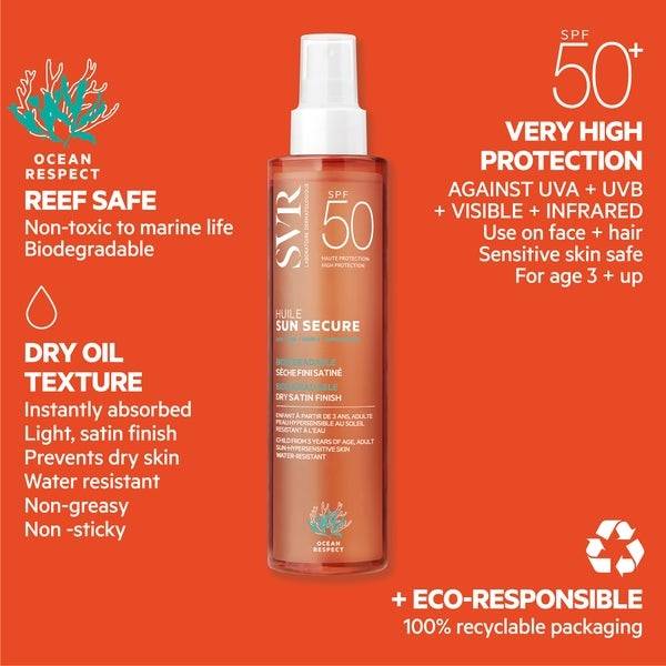 SVR Sun Secure Dry Oil SPF50+ 200ml