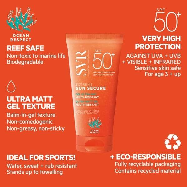 SVR Sun Secure Extreme Multi-Resistant Matt Gel SPF50+ 50ml