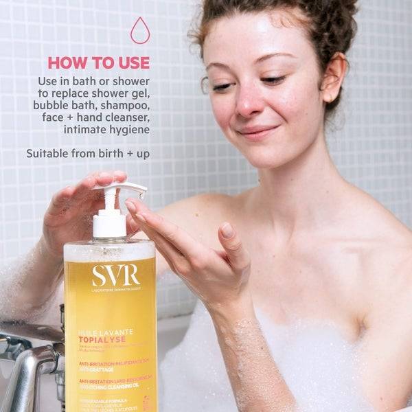 SVR Topialyse Face And Body Emulsifying Micellar Oil Wash 1000ml