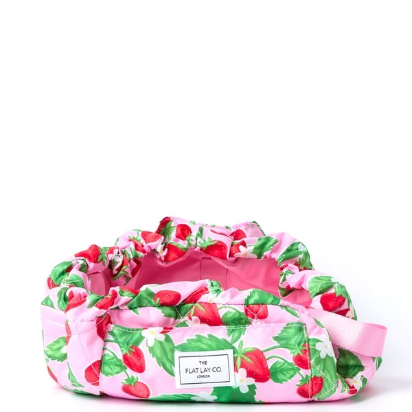 The Flat Lay Co. Drawstring Makeup Bag - Summer Strawberries