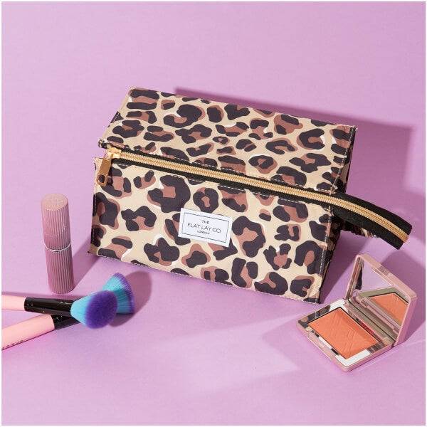 The Flat Lay Co. Open Flat Box Bag - Leopard Print