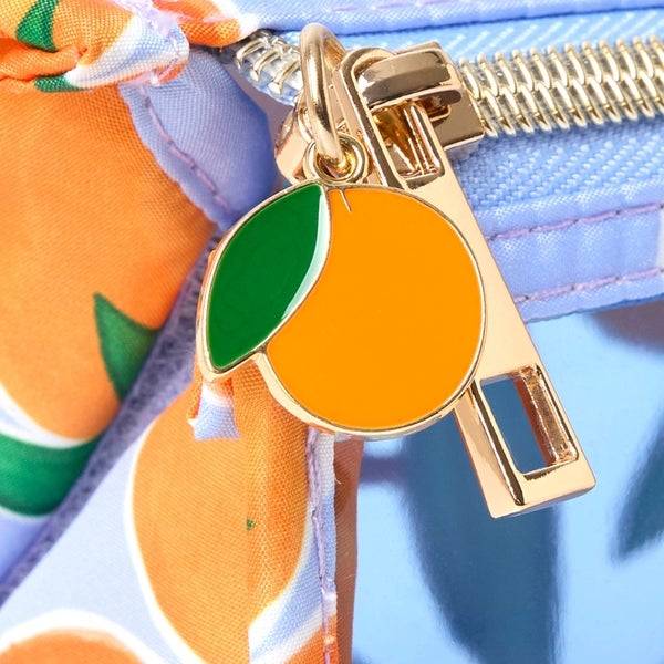 The Flat Lay Co. Open Flat Makeup Jelly Box Bag - Mediterranean Oranges