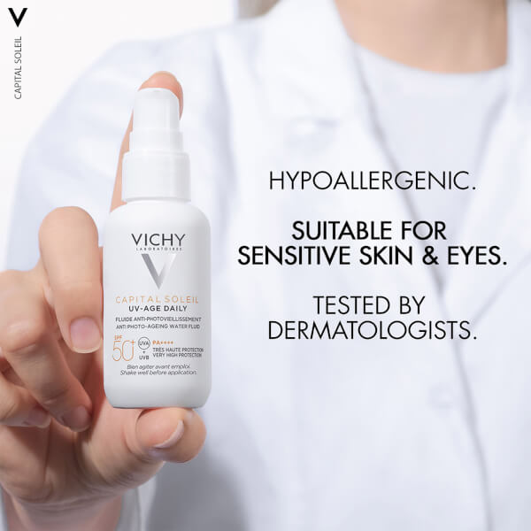 VICHY Capital Soleil UV Age Daily SPF 50+ Invisible Sun Cream With Niacinamide 40ml