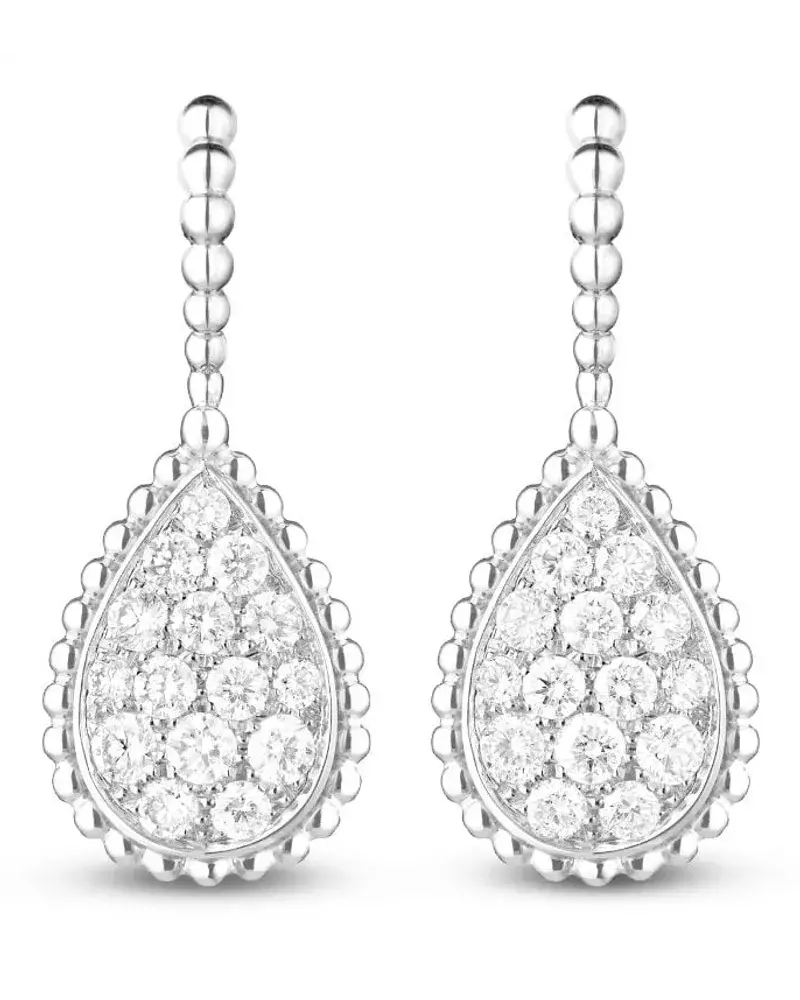 Boucheron 18kt Serpent BohèMe WeißGoldohrstecker Silber