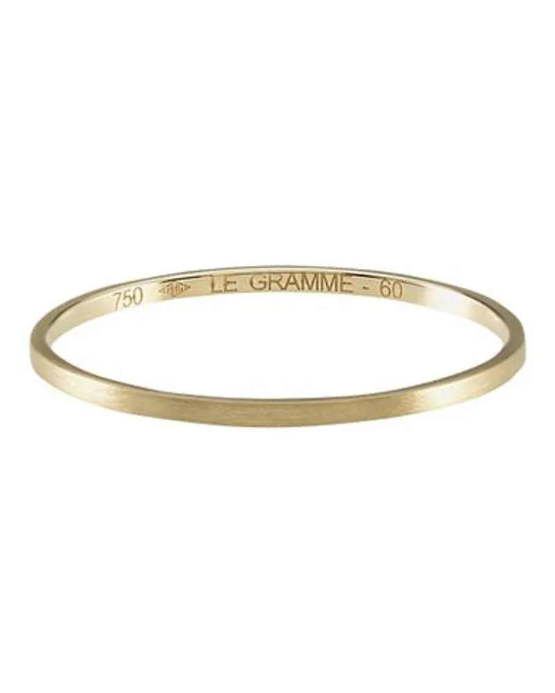 Le Gramme 1g Brushed Yellow Gold Wedding Collection Ring