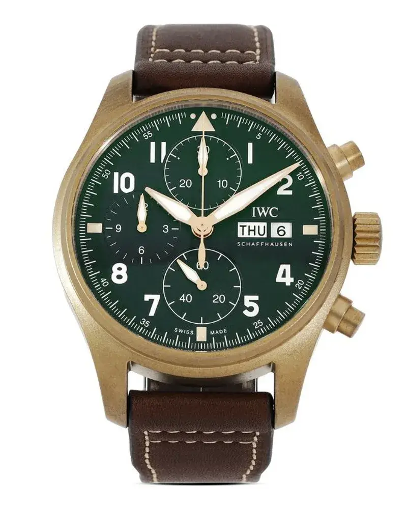IWC 2022 Ungetragener Pilot'S Watch Chronograph Spitfire Sihh 2019 41mm GrüN