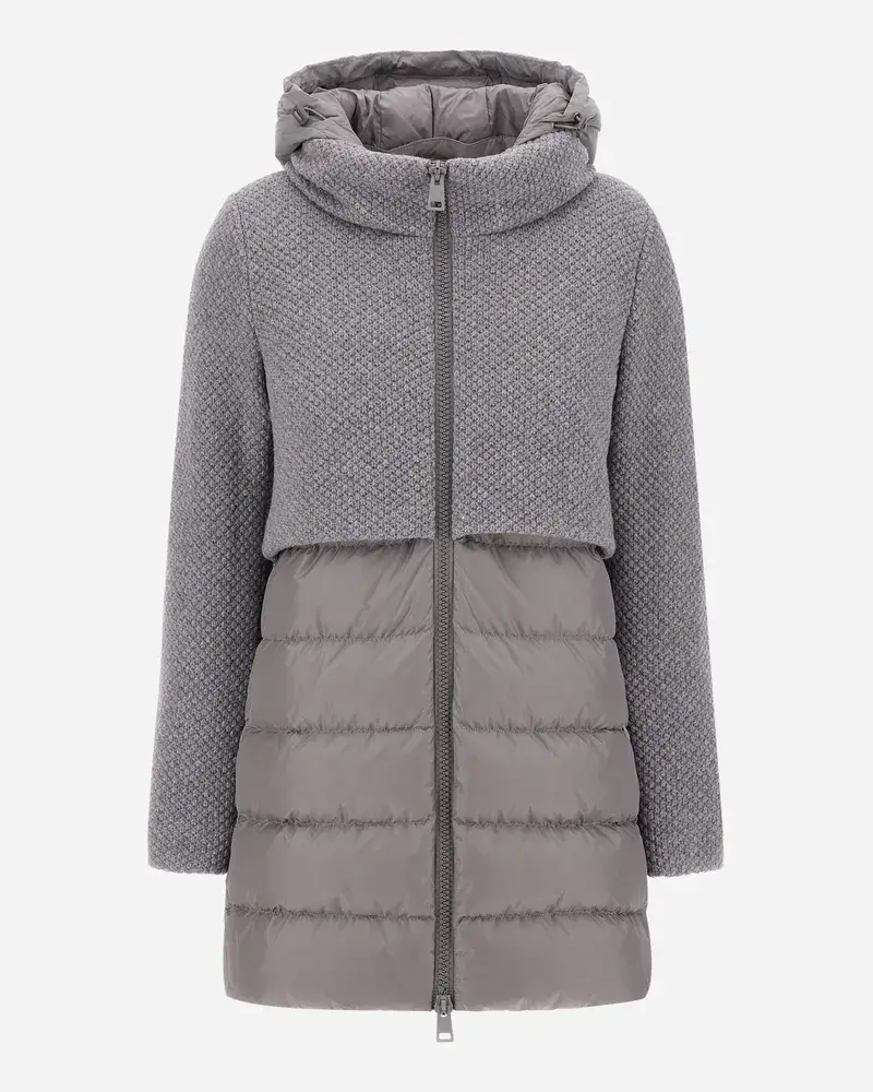 Herno A Form Jacke Aus Revival Und Nylon Chamonix Grau