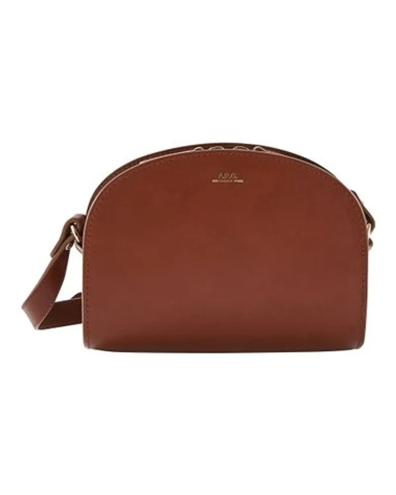 A.P.C. Mini Tasche Demi Lune Brown