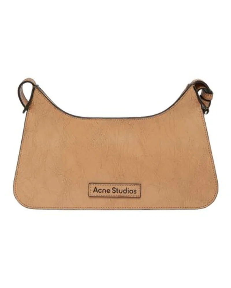 Acne Studios Mini Schultertasche Platt Beige