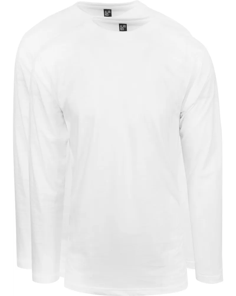 Alan Red T Shirt Virginia Weiß Longsleeve 2 Pack