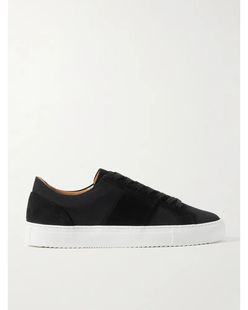 MR P. Alec Sneakers Aus Canvas Mit Velourslederbesatz Schwarz