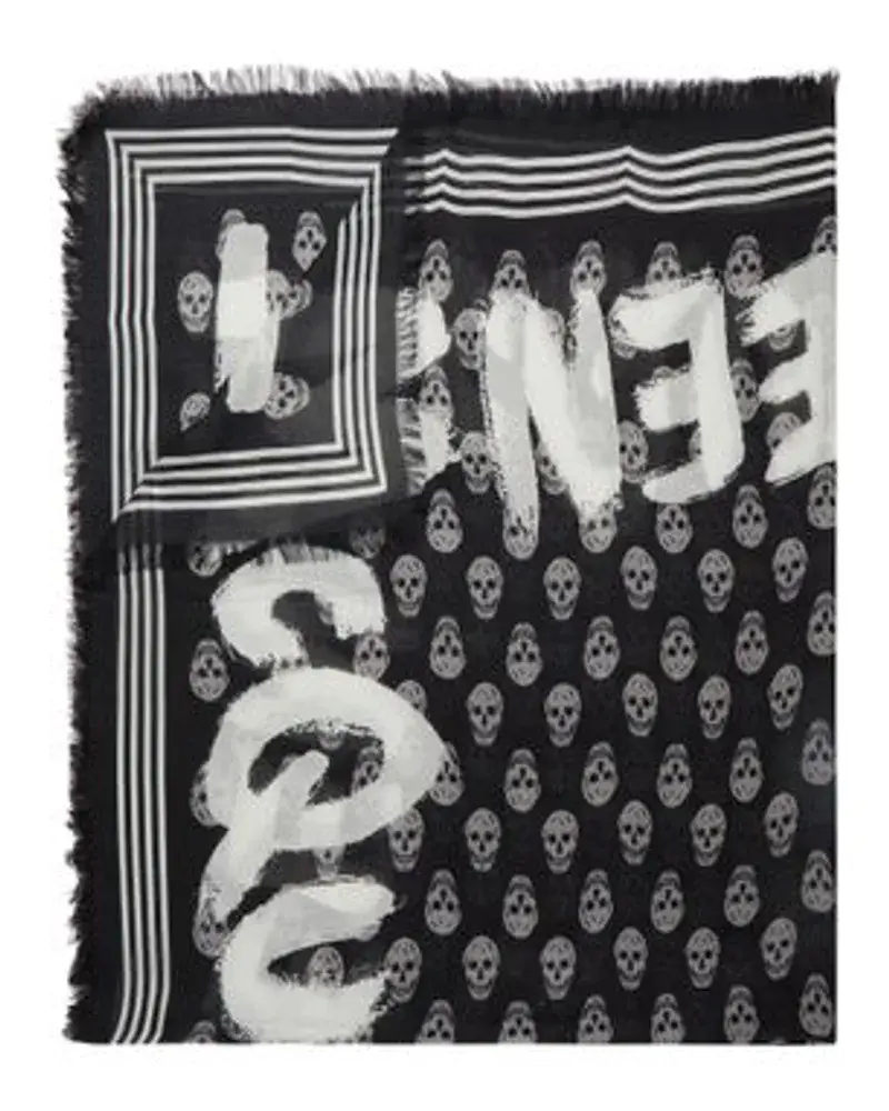 Alexander McQueen Biker Tuch Gaffeur Black