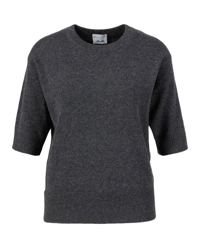 ALLUDE Cashmere Pullover Dunkelgrau Grau