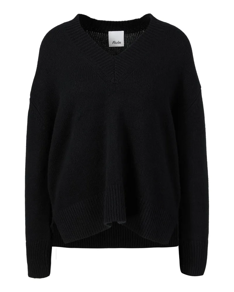 ALLUDE Cashmere Pullover Schwarz