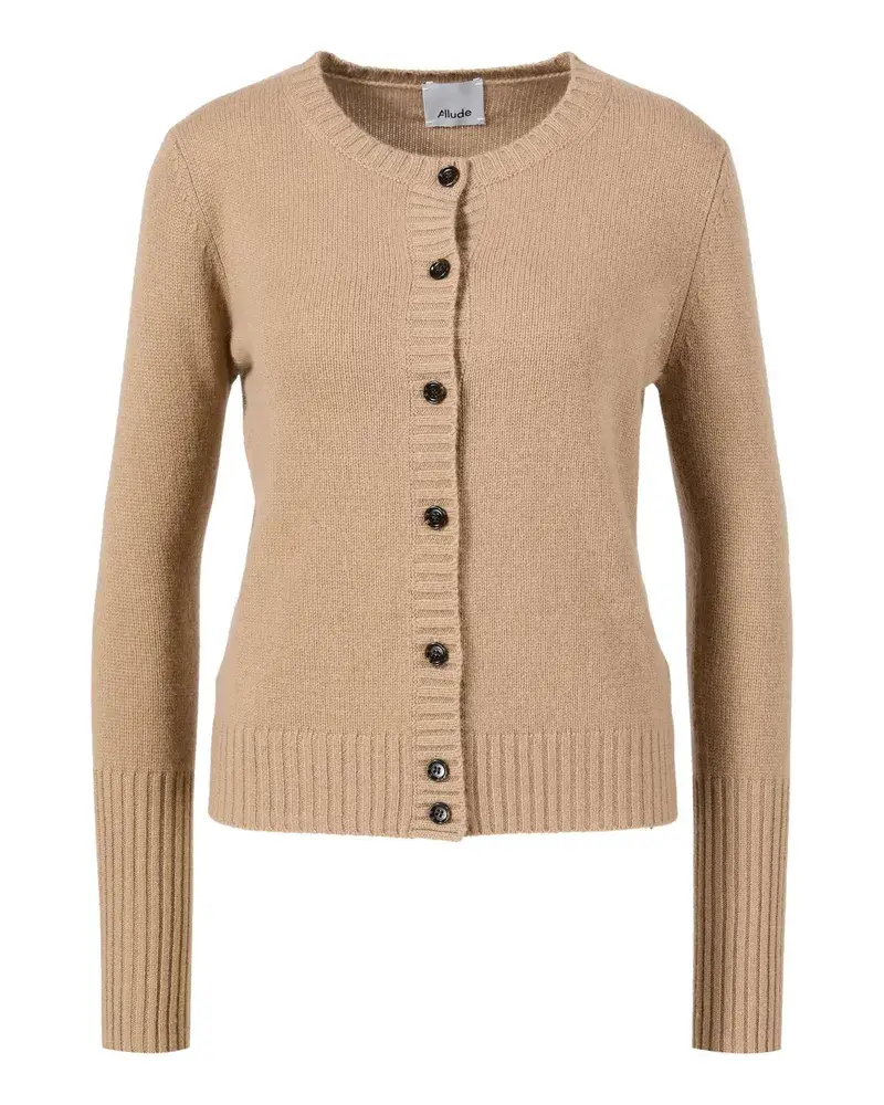 ALLUDE Cashmere Strickjacke Braun
