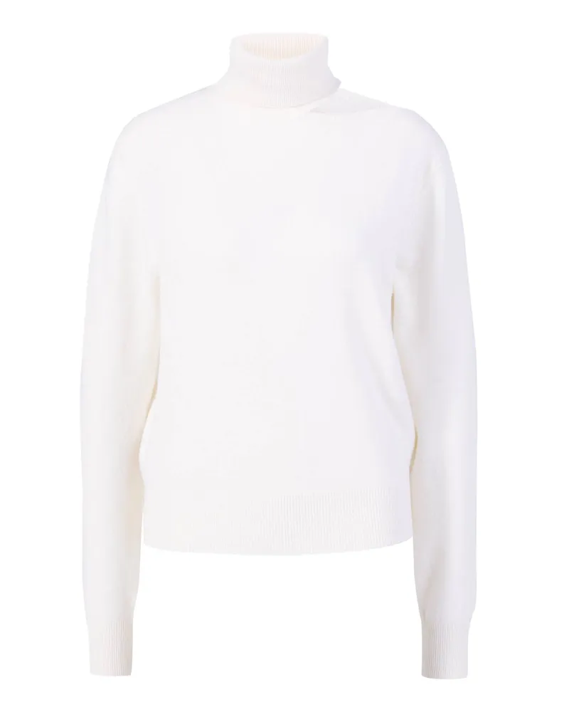 ALLUDE Rollkragen Pullover Mit Cut Out Weiss Weiß