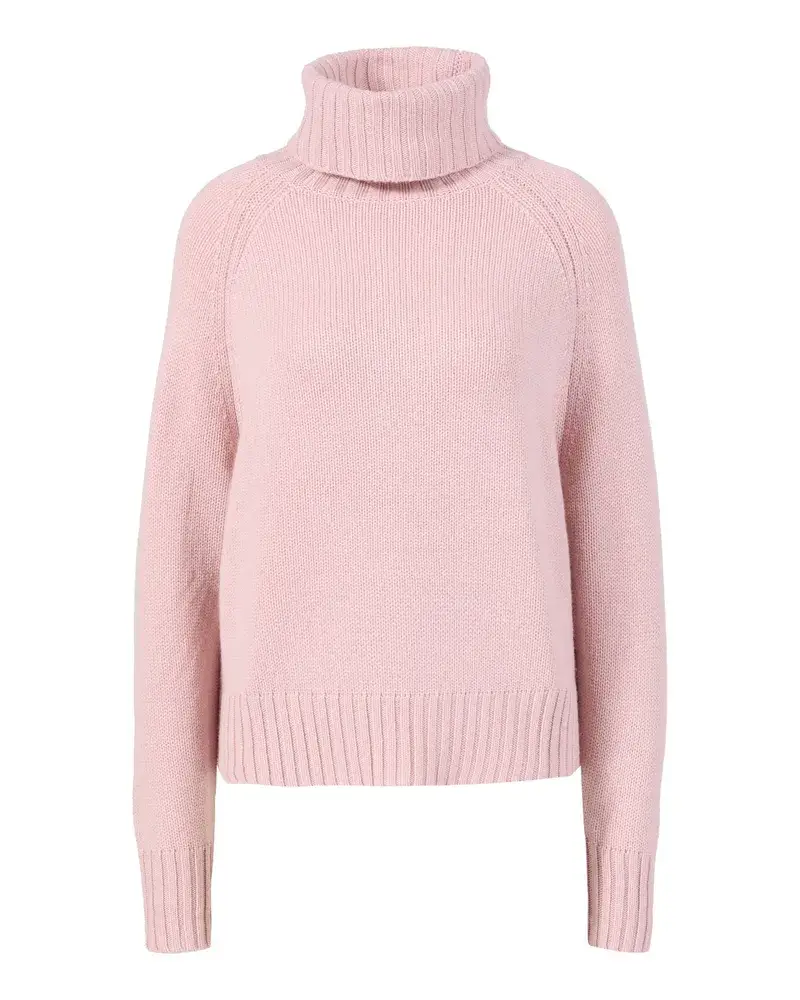 ALLUDE Rollkragenpullover Rosé