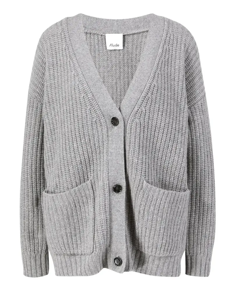 ALLUDE Strickjacke Mit Cashmere Grau