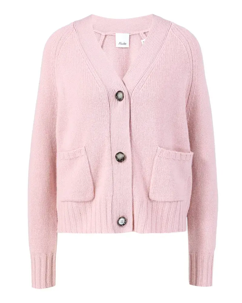 ALLUDE Strickjacke Rosé