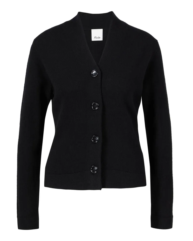ALLUDE Woll Cashmere Strickjacke Schwarz