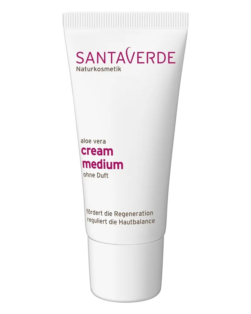 Santaverde Aloe Vera Creme Medium Ohne Duft Gesichtscreme 30 Ml