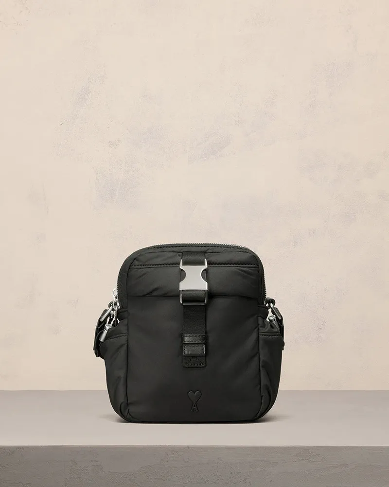 AMI Paris Ami De Coeur Crossbody Schwarz