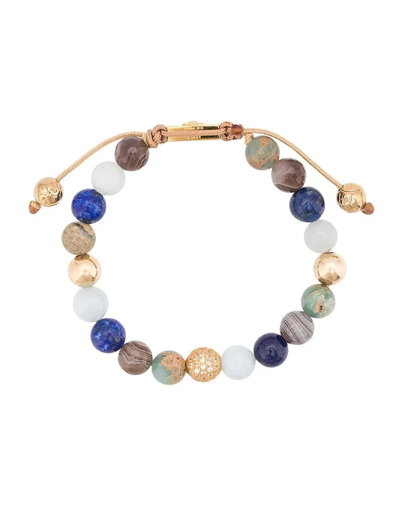 Nialaya Armband Mit Facettierten Schmucksteinen Blau