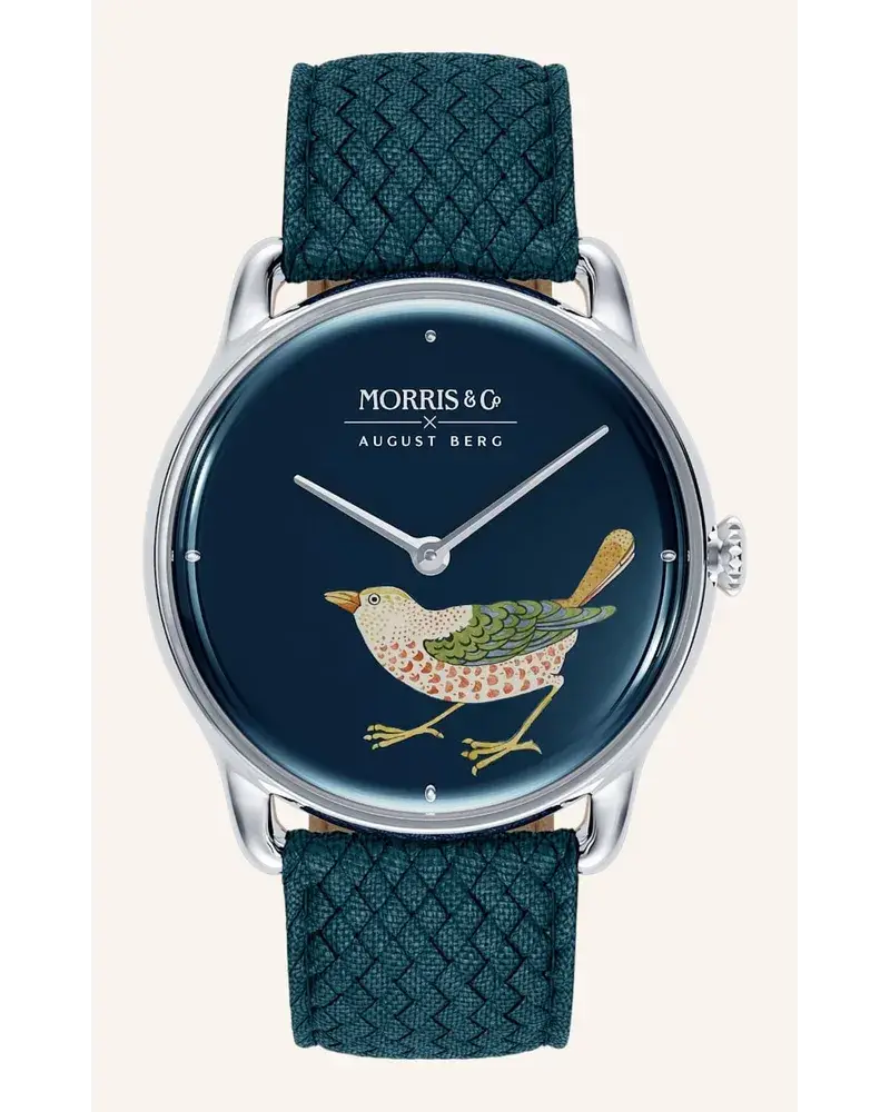 August Berg Armbanduhr Morris & Co Blau