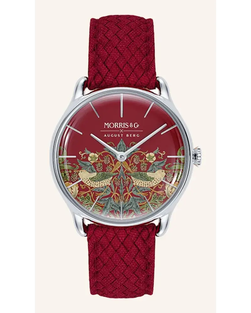 August Berg Armbanduhr Morris & Co Rot
