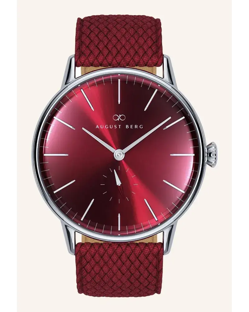 August Berg Armbanduhr Serenity Rot