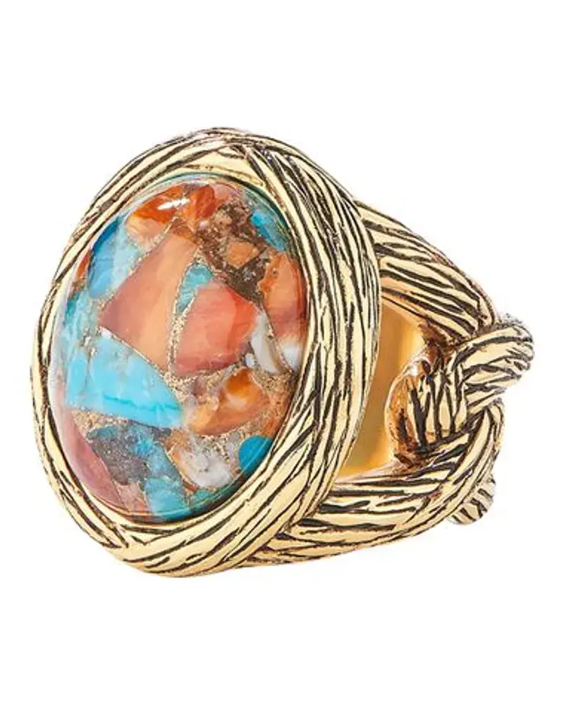 Aurélie Bidermann Ring Alicanta Blue