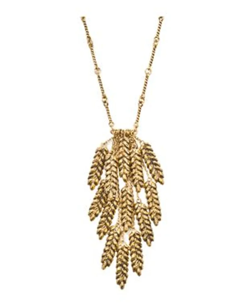 Aurélie Bidermann Sautoir Weizen Gold