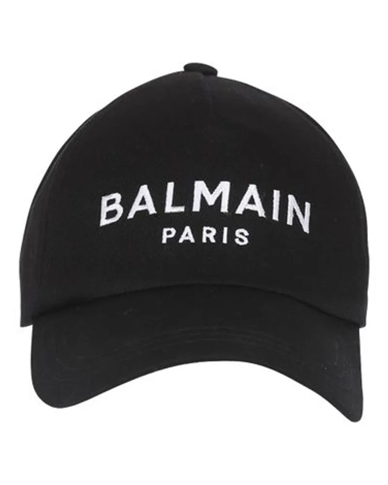Balmain Besticktes Cap Balmain Paris Black
