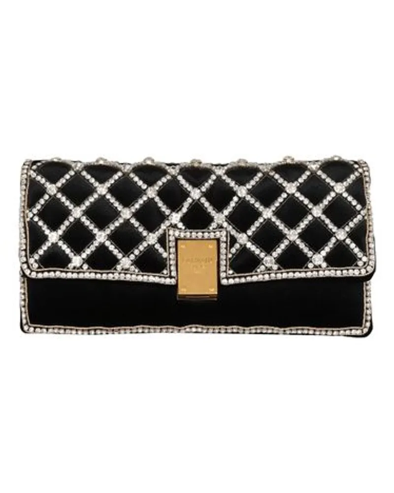 Balmain Clutch 1945 Soft Black