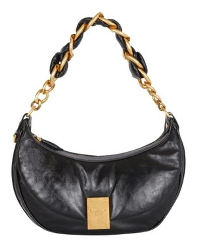 Balmain Hobo Bag 1945 Soft Black