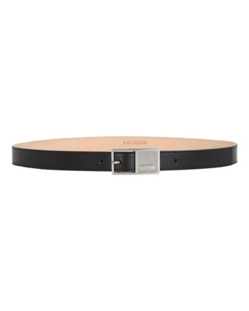 Balmain Schmaler GüRtel Signature Black