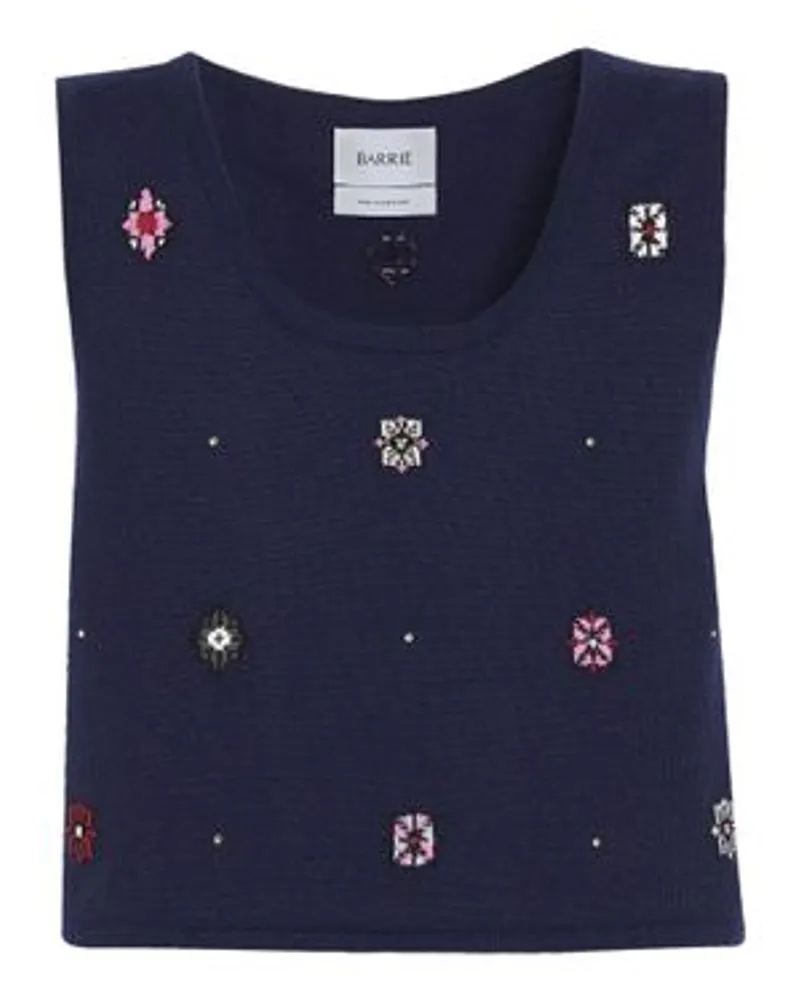 Barrie äRmelloses Crop Top Blue