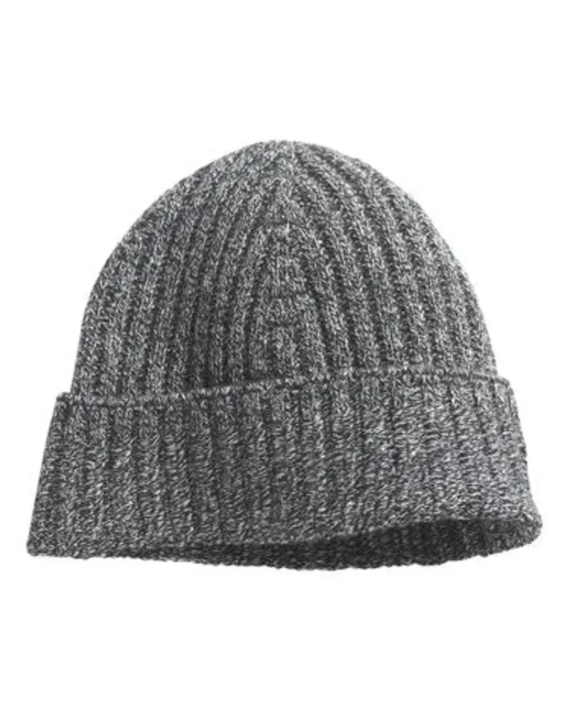 Barrie Gesprenkelte Kaschmir MüTze Grey