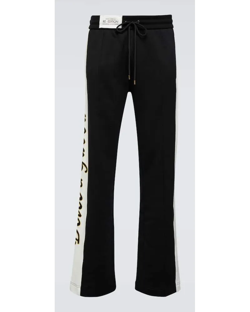 Dolce & Gabbana Bestickte Jogginghose Aus Baumwolle Schwarz