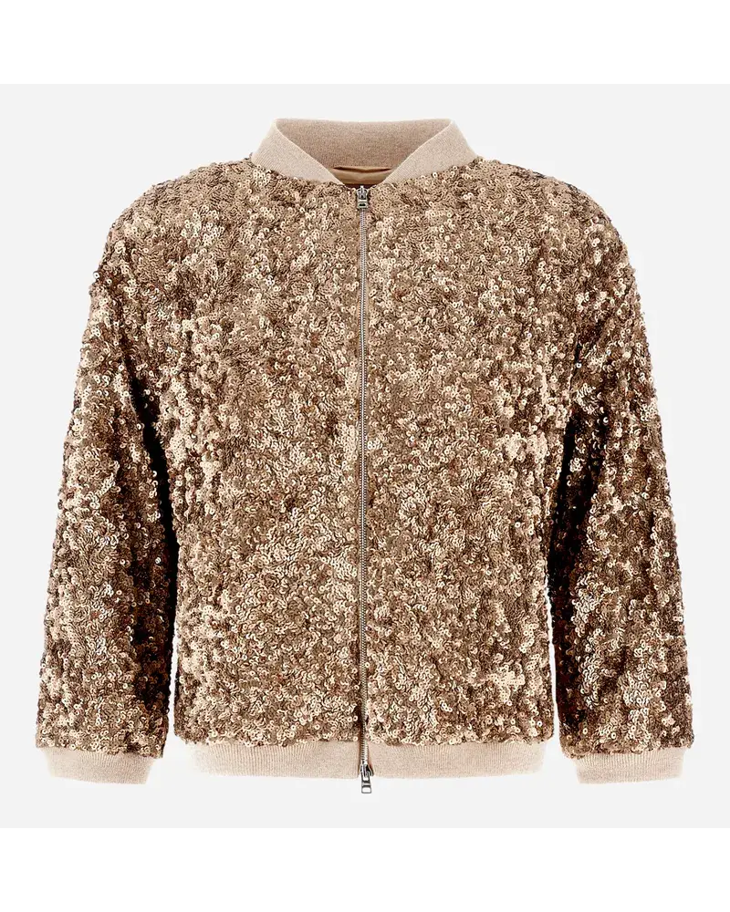 Herno Bomberjacke Resort Aus Shiny Expression Chantilly