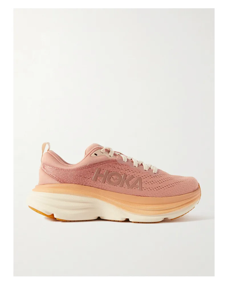HOKA ONE ONE Bondi 8 Sneakers Aus Mesh Mit GummibesäTzen Pink