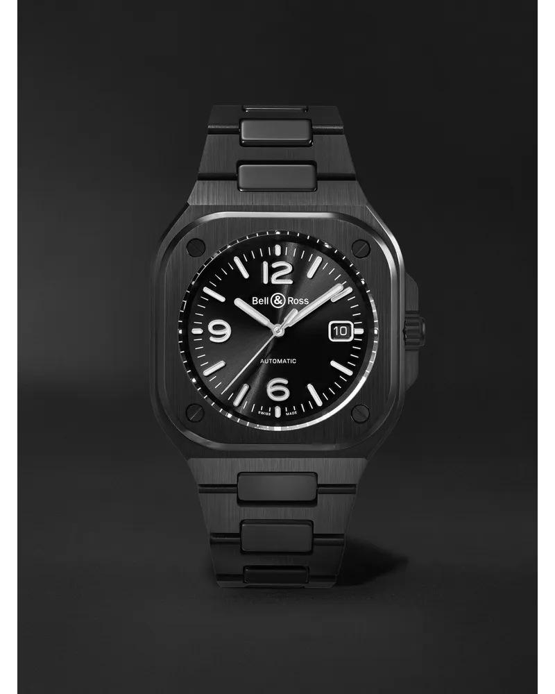 Bell & Ross Br 05 – 41 Mm Uhr Aus Keramik Mit Pvd Beschichtung Und Automatischem Aufzug Ref. Nr.: Br05a Bl Ce/Sce Schwarz