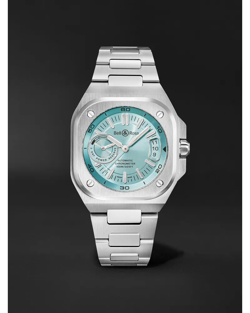Bell & Ross Br X5 Chronometer 41 Mm Uhr Aus Stahl Mit Automatischem Aufzug Ref. Nr.: Brx5r Ib St/Sst Blau