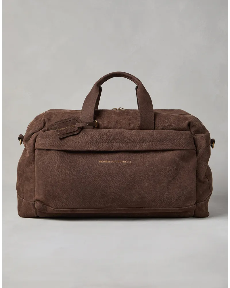 Brunello Cucinelli Reisetasche Braun
