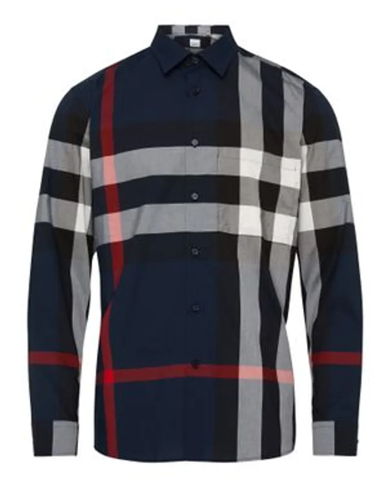 Burberry Kariertes Hemd Summerton Navy