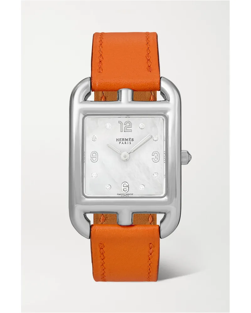 Hermès Cape Cod 31 Mm Kleine Uhr Aus Edelstahl Silber