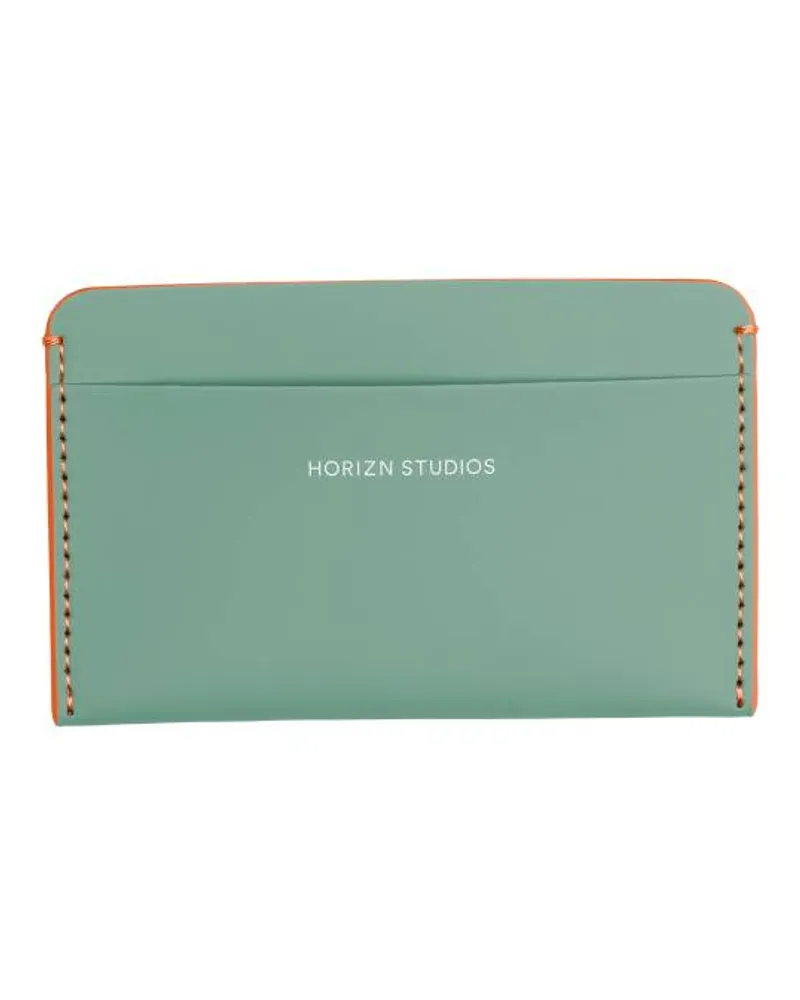HORIZN STUDIOS Card Holders | Cardholder In Marine Green / Neon