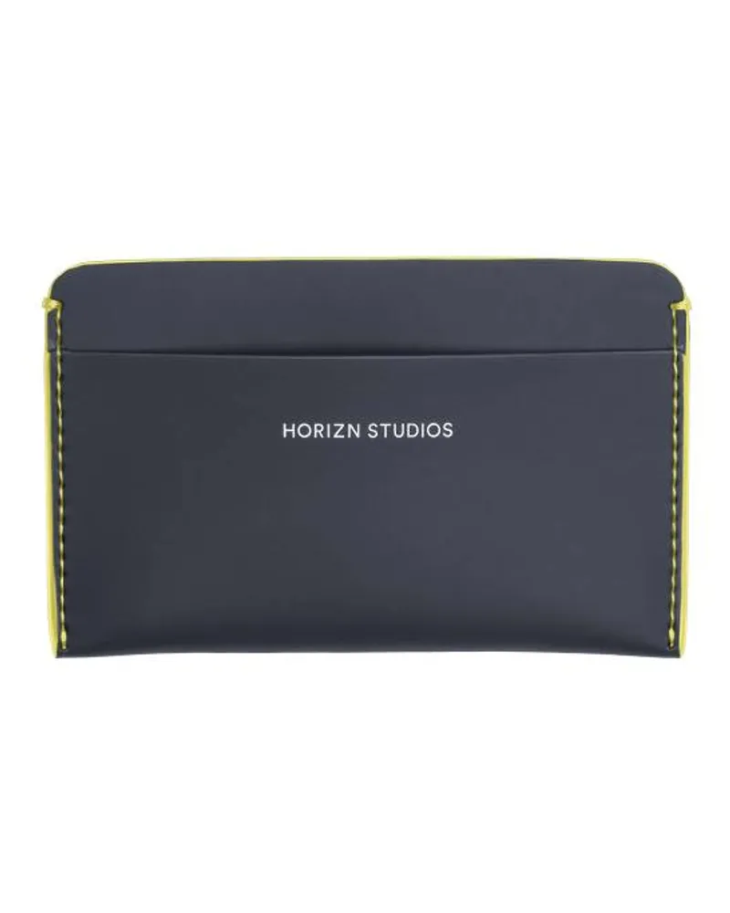 HORIZN STUDIOS Card Holders | Cardholder In Night Blue / Neon Yellow
