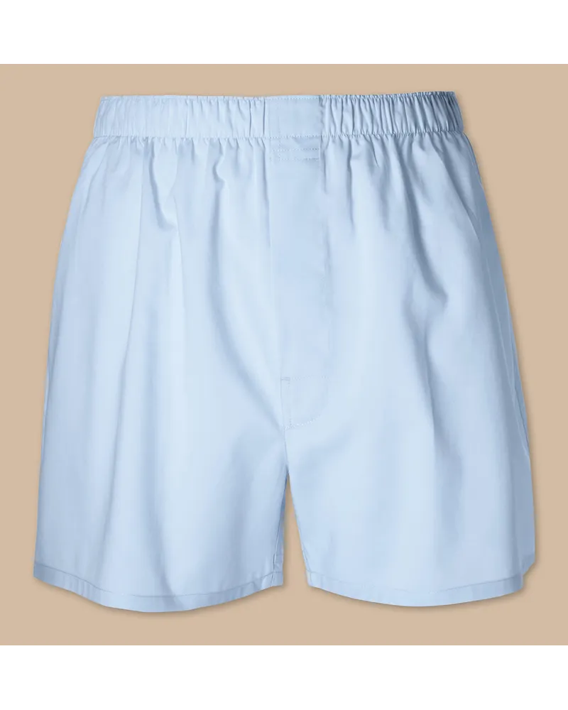 Charles Tyrwhitt Gewebte Boxershorts Hellblau Blau